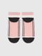 Шкарпетки біло-рожеві зі смужками чорного кольору | 6752507 | фото 6