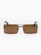 Сонцезахисні окуляри коричневого кольору | 6752910 | фото 3