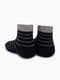 Шкарпетки (8-10) темно-сірі в смужку з принтом “Левеня” | 6752993 | фото 2