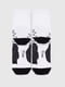 Шкарпетки чоловічі ( 27-29) біло-чорні в принт | 6753178 | фото 6