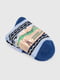 Шкарпетки (23-25) блакитного кольору  з принтом “Хаскі” | 6753376 | фото 2