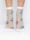 Шкарпетки капронові (35-40) м'ятного кольору з принтом “Серце” (2000989665472S) | 6753411 | фото 2