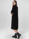 Чорна сукня-светр з коміром-гольф | 6753522 | фото 2