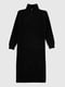 Чорна сукня-светр з коміром-гольф | 6753522 | фото 6
