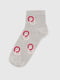 Шкарпетки сірого кольору з принтом | 6753534 | фото 2