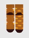 Шкарпетки (41-43) гірчичного кольору в принт  | 6753702 | фото 3