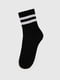 Шкарпетки (35-40) чорні зі смужками | 6753884 | фото 2