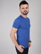 Фітнес футболка однотонна синя | 6754108 | фото 4