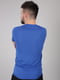 Фітнес футболка однотонна синя | 6754108 | фото 7