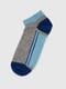 Шкарпетки сіро-блакитні зі смужками | 6754144 | фото 2