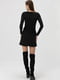 Чорна сукня-футляр з розрізом збоку | 6754230 | фото 6