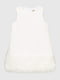 Біла сукня з рюшами та накладною кишенею | 6754331 | фото 4