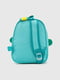 Рюкзак бірюзового кольору з аплікацією  | 6754623 | фото 6