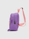 Рюкзак бузкового кольору з малюнком зайчика (25х21х9 см) | 6754635 | фото 3