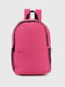 Рюкзак малинового кольору з кишенями по бокам | 6754640 | фото 2