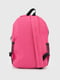Рюкзак малинового кольору з кишенями по бокам | 6754640 | фото 6
