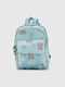 Рюкзак дошкільний блакитний в принт | 6754651 | фото 2