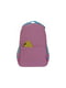 Рюкзак рожевий в принт з кишенями з сіткою | 6754662 | фото 4