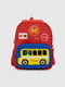 Рюкзак червоний з автобусом на кишені | 6754668 | фото 2