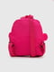 Рюкзак малинового кольору з малюнком зайчика (25х21х9 см) | 6754673 | фото 5