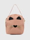 Рюкзак для дівчинки пудрового кольору з вушками і вусиками | 6754684 | фото 5