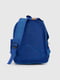 Рюкзак синій з принтом | 6754689 | фото 4