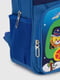 Рюкзак синій з принтом | 6754689 | фото 5