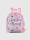Рюкзак дошкільний рожевий в принт | 6754694 | фото 2