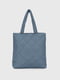 Стьобана синя сумка-шопер | 6754742 | фото 2