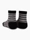 Шкарпетки (8-10) сірі в смужку з принтом “Левеня” | 6754926 | фото 2