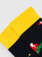 Шкарпетки (27-29)  чорні з новорічним принтом | 6755165 | фото 4