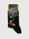 Шкарпетки (27-29)  чорні з новорічним принтом | 6755165 | фото 7