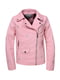 Рожева куртка-косуха з екошкіри | 6755463
