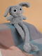 М'яка іграшка сіра заєць-тягучка рухливі вушка | 6755676 | фото 2