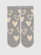 Шкарпетки сірі в сердечка | 6756234 | фото 4