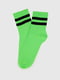 Шкарпетки салатові зі смужками | 6756315 | фото 3