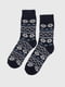 Шкарпетки сині з орнаментом | 6756377 | фото 3