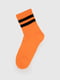 Шкарпетки теракотові зі смужками | 6756390 | фото 2