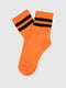 Шкарпетки теракотові зі смужками | 6756390 | фото 3
