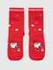 Шкарпетки червоні з принтом | 6756641 | фото 3