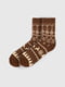 Шкарпетки коричневі з орнаментом | 6756679 | фото 3