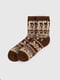Шкарпетки коричневі з орнаментом | 6756679 | фото 4
