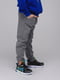 Спортивні штани для хлопчика однотонні сірі | 6757424 | фото 2