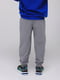 Спортивні штани для хлопчика однотонні сірі | 6757424 | фото 5