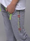 Спортивні штани для хлопчика з принтом світло-сірі | 6757477 | фото 2