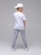 Спортивні штани для хлопчика з принтом світло-сірі | 6757477 | фото 5