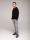 Спортивні штани для хлопчика з принтом світло-сірі | 6757492 | фото 2