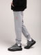 Спортивні штани для хлопчика з принтом світло-сірі | 6757492 | фото 3