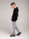 Спортивні штани для хлопчика з принтом світло-сірі | 6757492 | фото 4