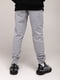 Спортивні штани для хлопчика з принтом світло-сірі | 6757492 | фото 5